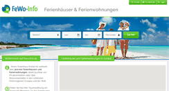 Desktop Screenshot of fewo-info.de